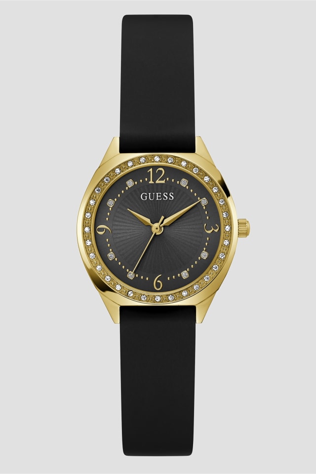 Gold-Tone and Black Analog Watch