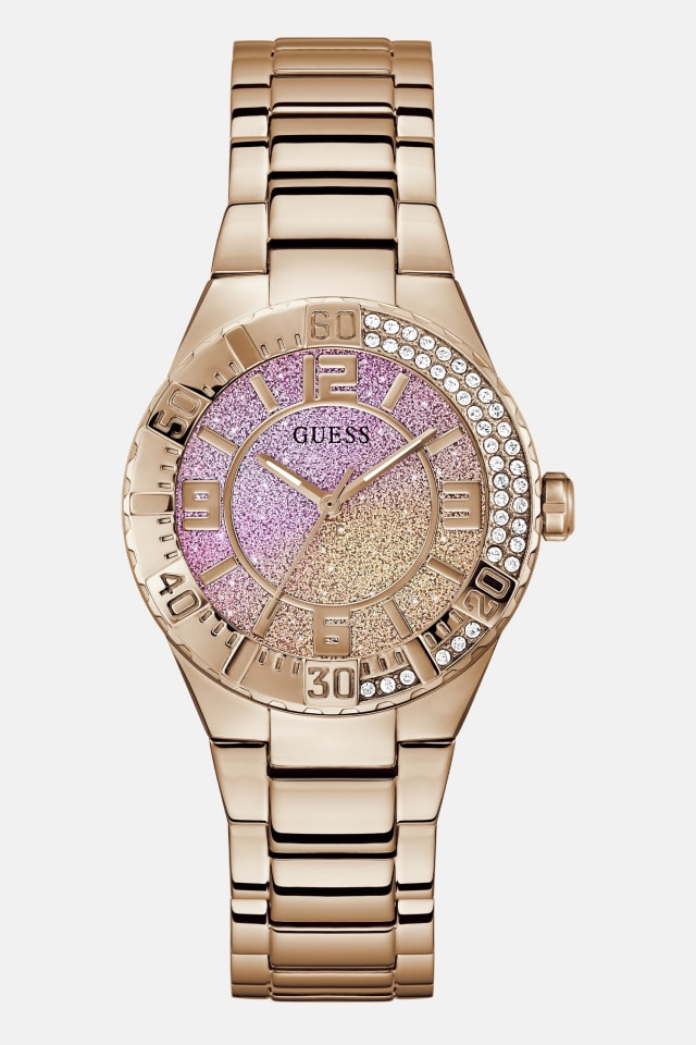 AA795 ゲス GUESS 腕時計 ピンクゴールド GW0263G2 GUESS® Rose Gold-Tone and Pink Analog Watch