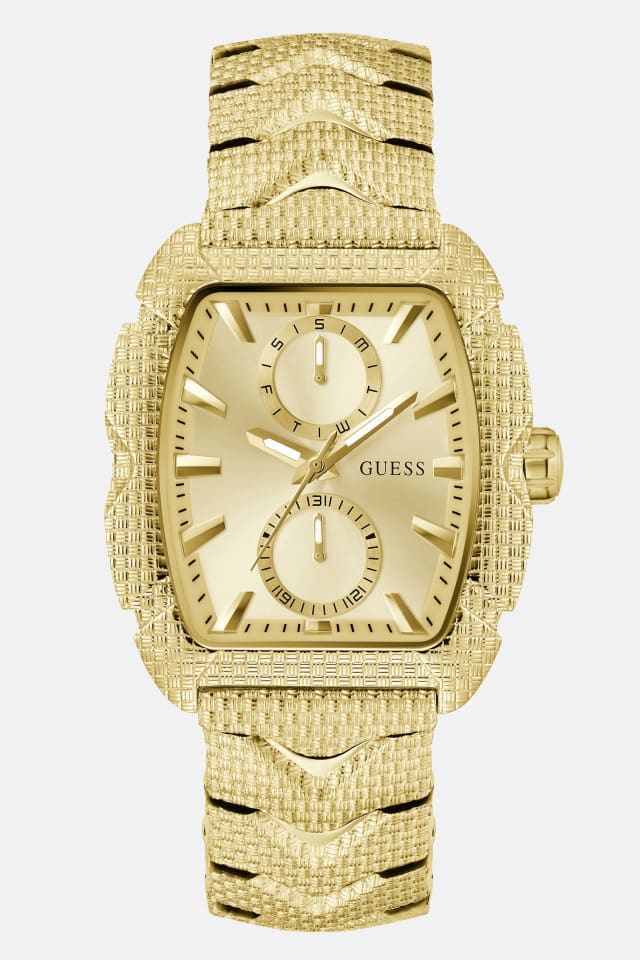 Montre multifonctionnelle dor&eacute;e