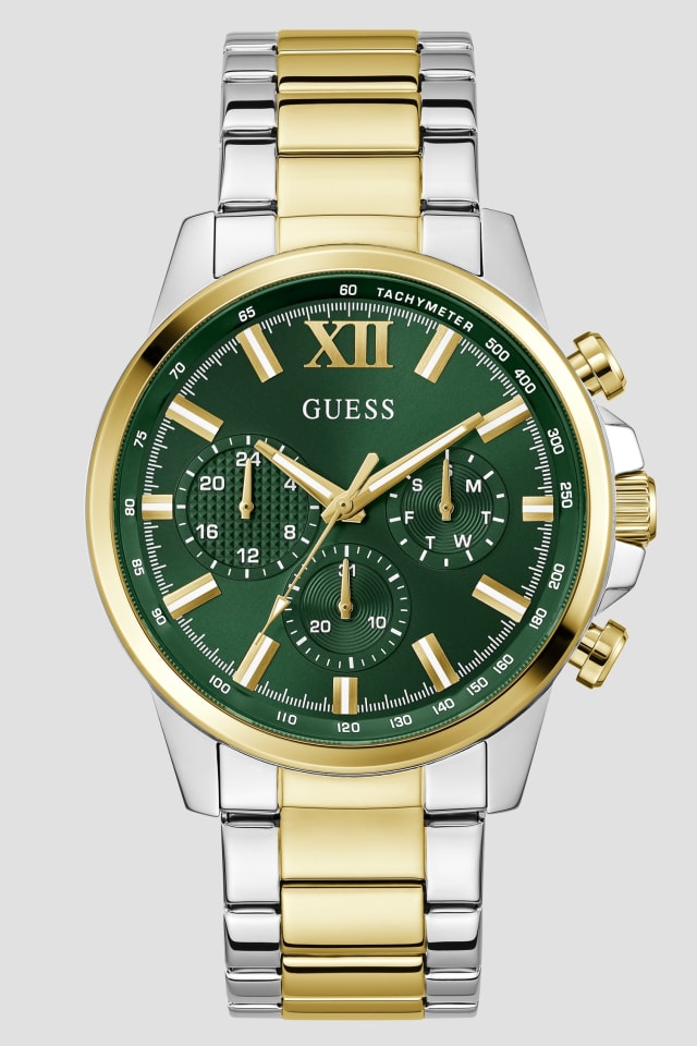 Montre multifonctionnelle en tons multiples et vert