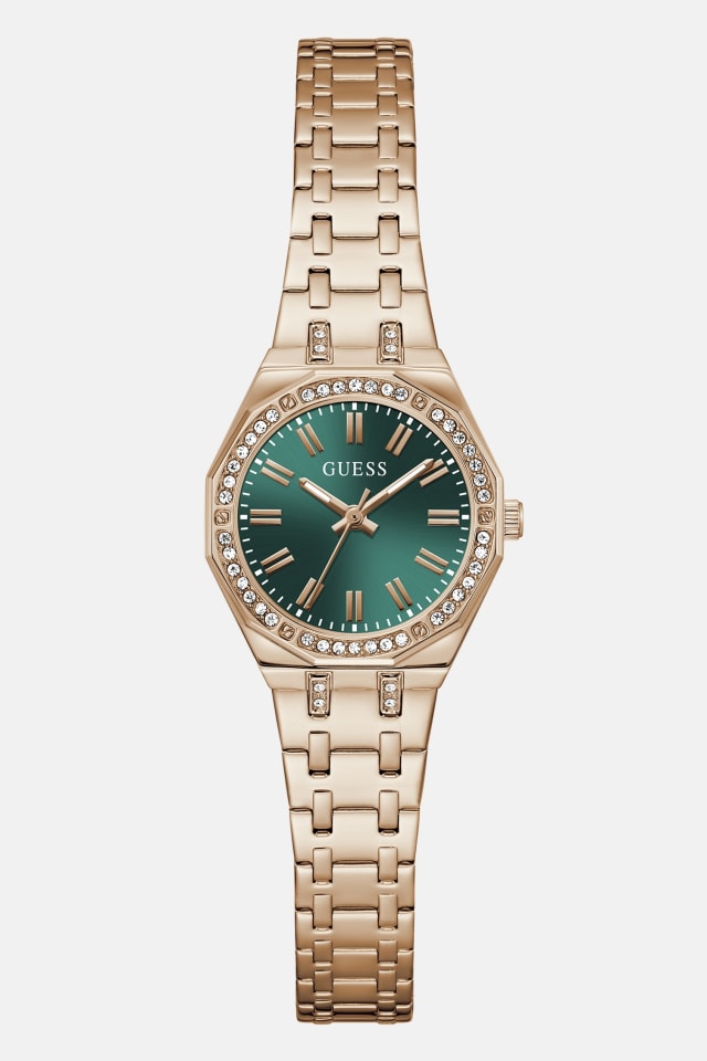 Crystal Recycled Steel analogue watch 25 mm