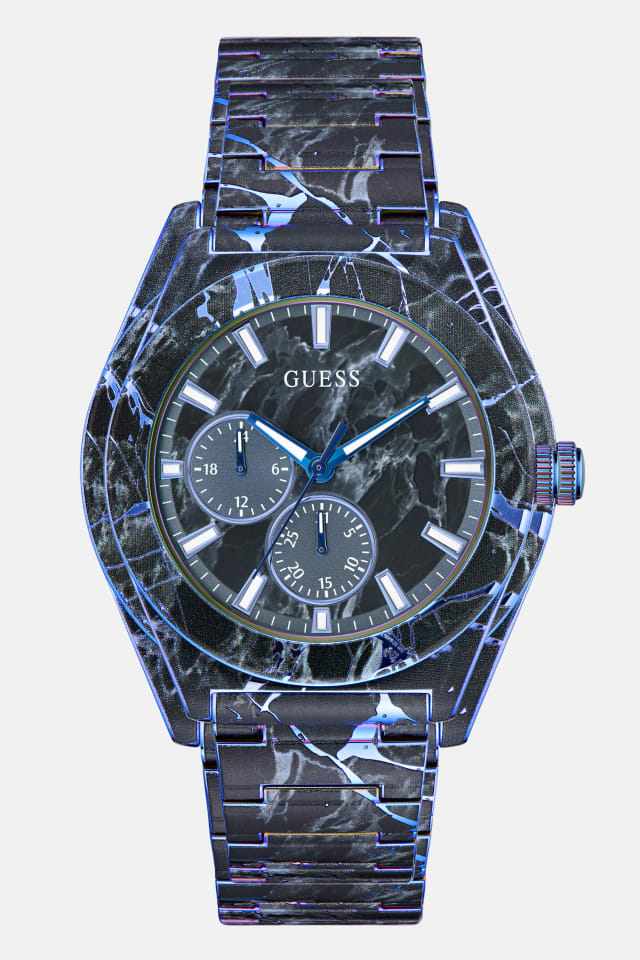 Montre multifonctionnelle bleue