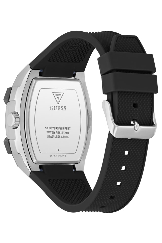 GUESS® Silicone multi-function watch 44 mm Men