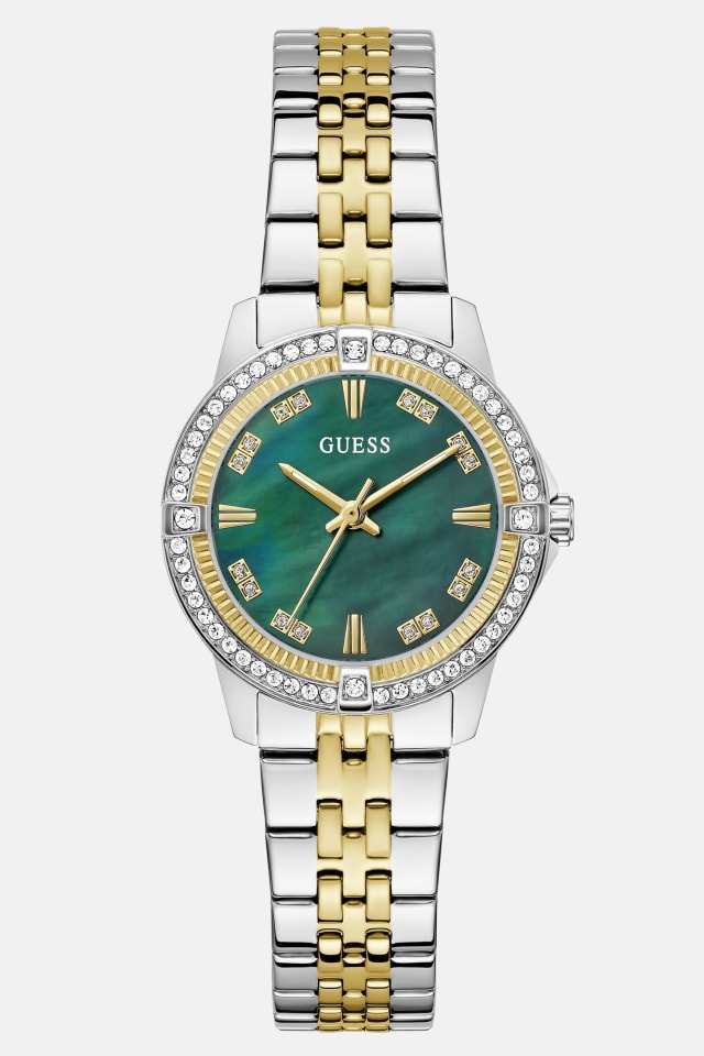 Montre analogique en acier inoxydable Crystal 32 mm