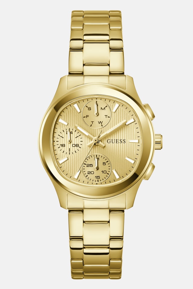 Recycled steel multi-function watch