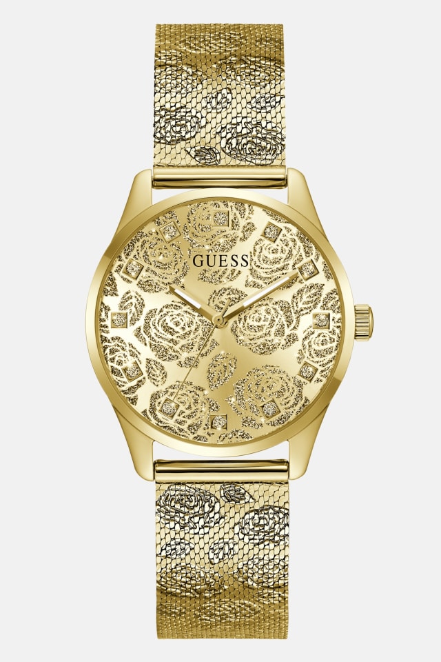 Floral Stainless steel analogue watch 36 mm