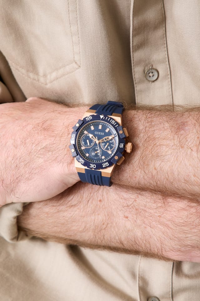 GUESS® Silicone multi-fuction watch 42,5 mm Men