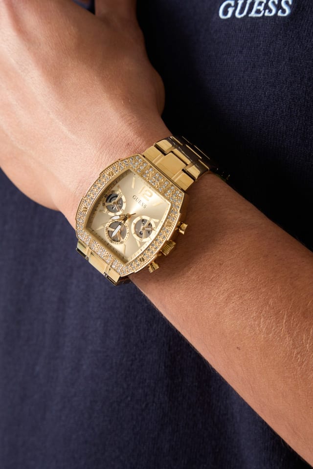 GUESS® Multi-function stainless steel watch 41,5 mm Men