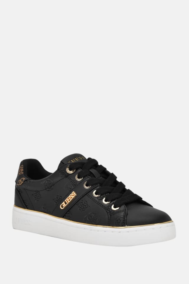 Espadrilles Britz &agrave; tige basse avec d&eacute;tail signature