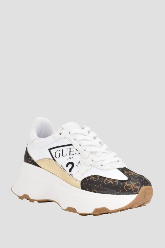 Calebb Logo Print Sneakers