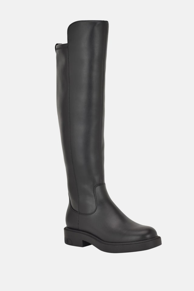 Fyza Knee-High Faux-Leather Boots