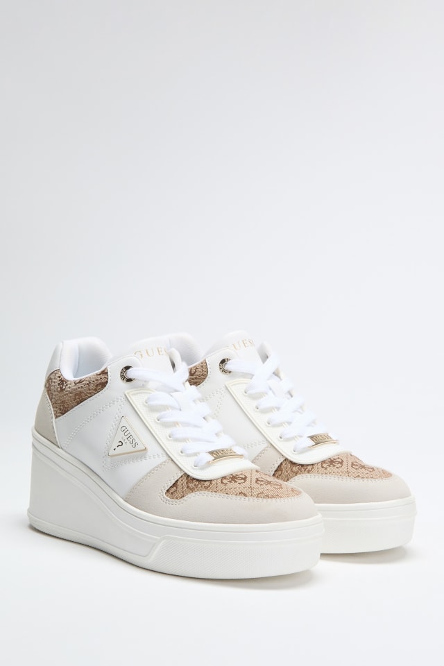 Rozinn Lace-Up Platform Wedge Sneakers