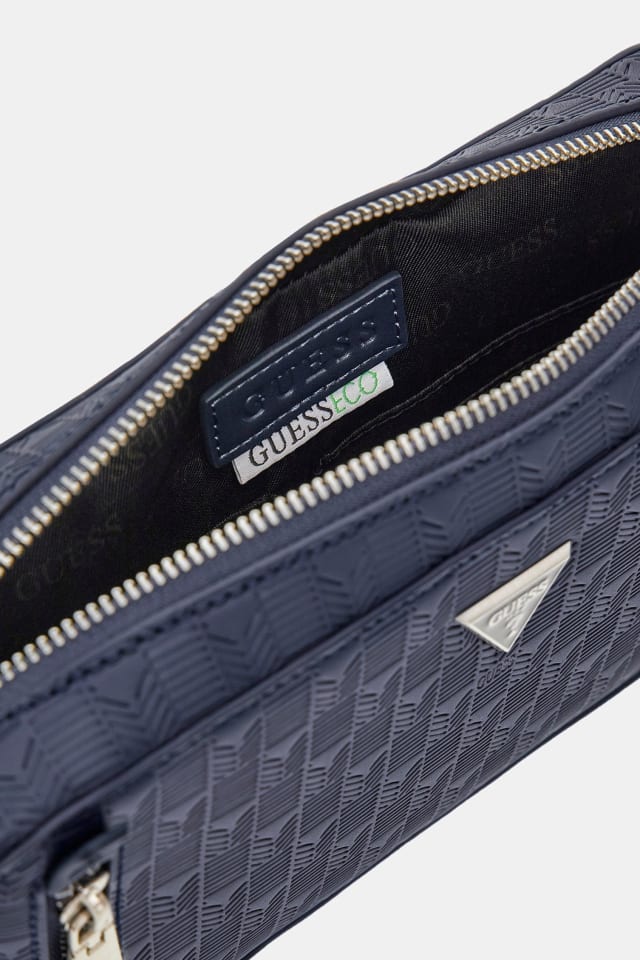 GUESS® Eco Torino Debossed G-Wave Bum Bag Men