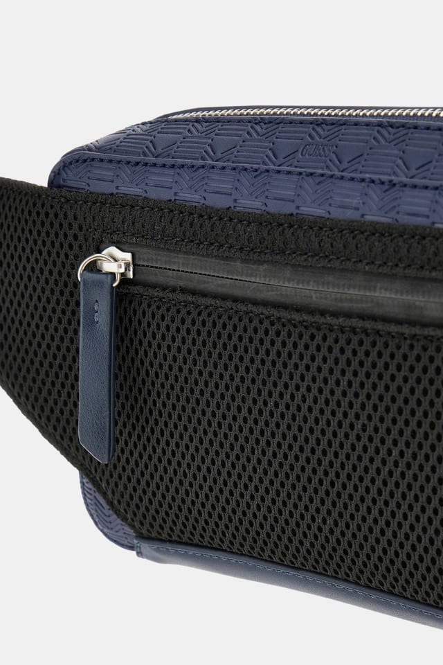 GUESS® Eco Torino Debossed G-Wave Bum Bag Men