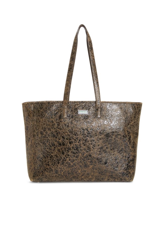 Cracked Leather Serapia Tote