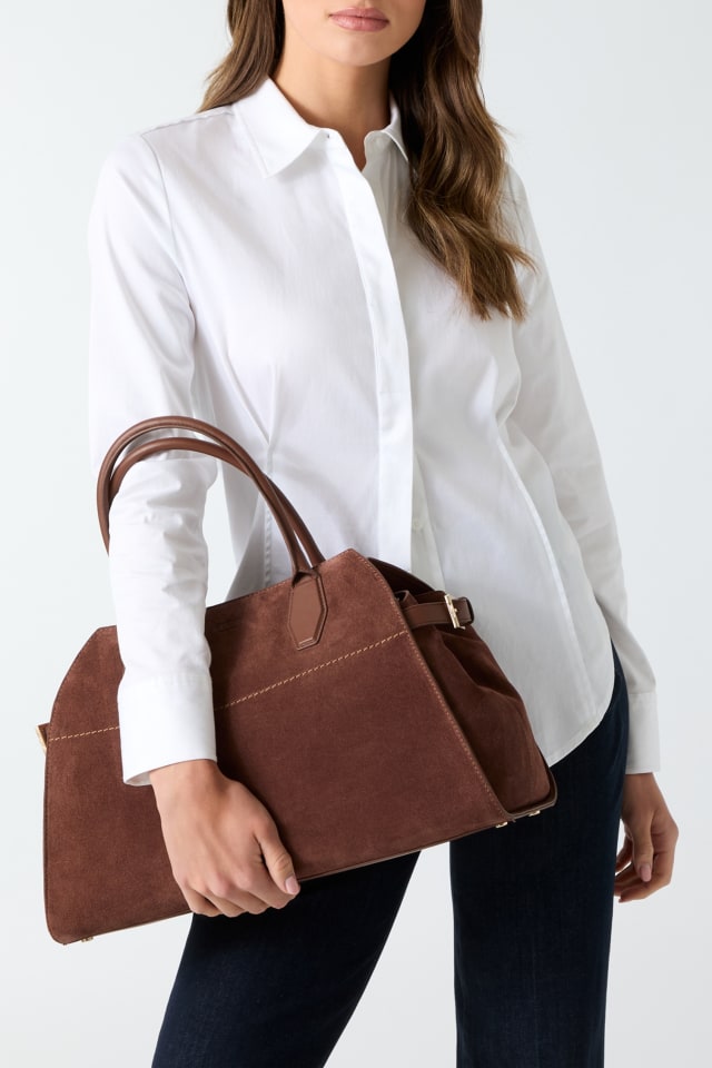 GUESS® Liza genuine leather handbag Women
