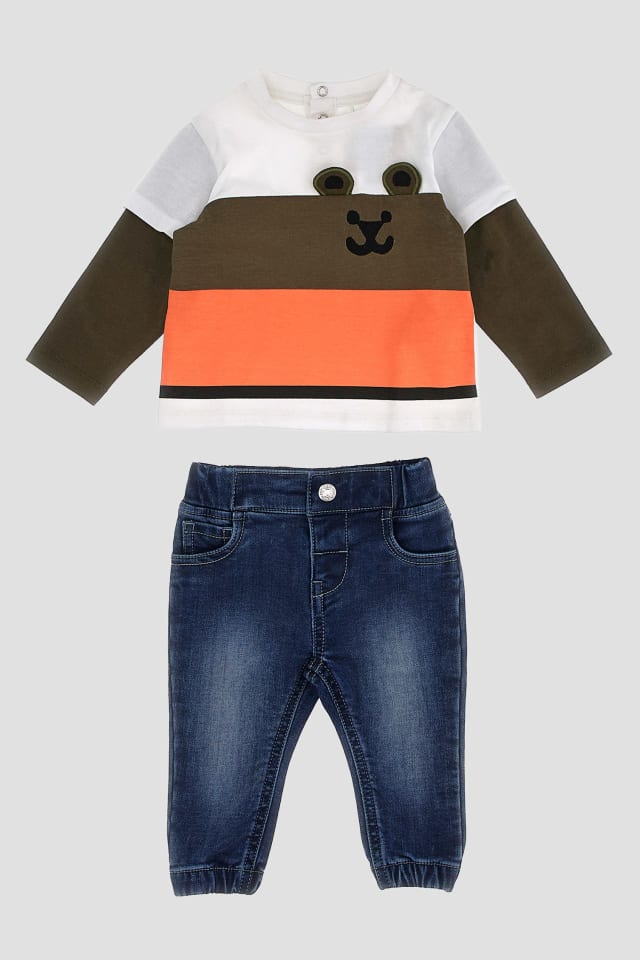 Bear Tee & Denim Jeans Set (0-9M)