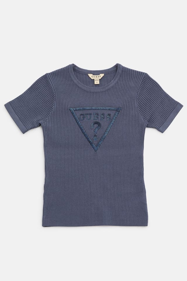 Tee-shirt chandail &agrave; logo Amaira (7-14)