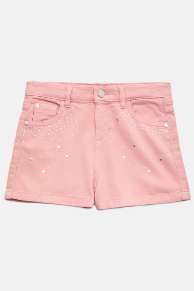 Short en denim avec strass (7-14)