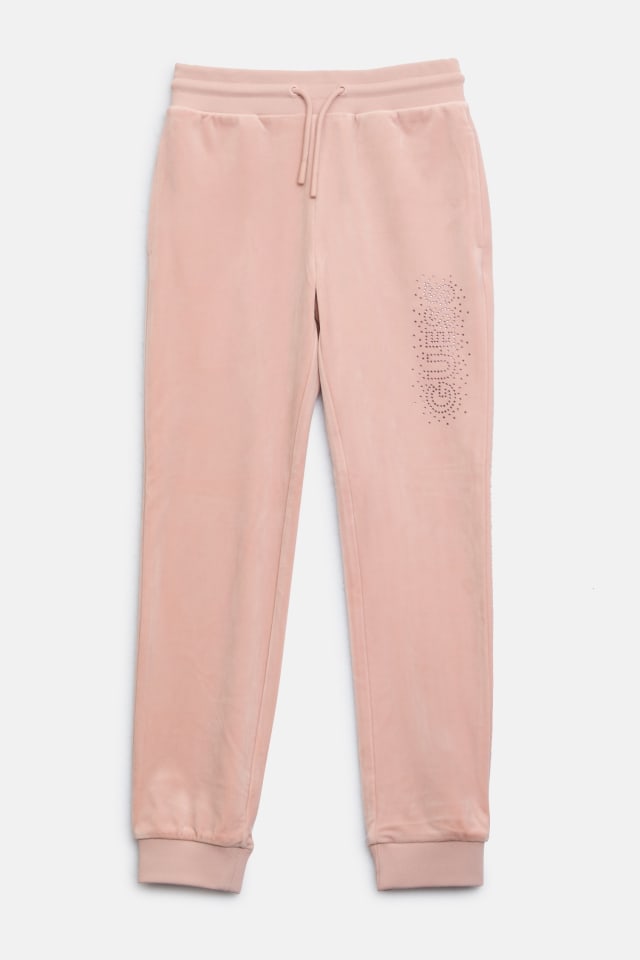 Jogger en velours &agrave; logo (7-14)