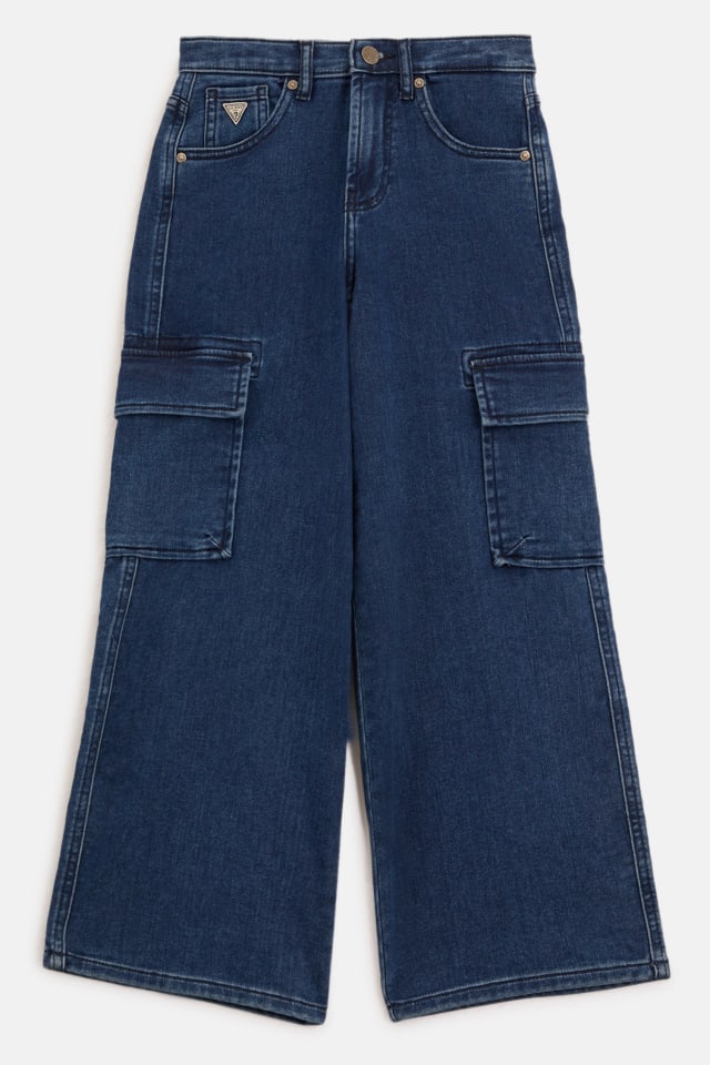 GUESS® Angelique Wide-Leg Cargo Jeans (7-16)