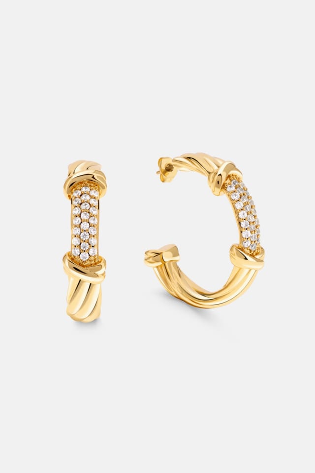 Marciano torchon earrings