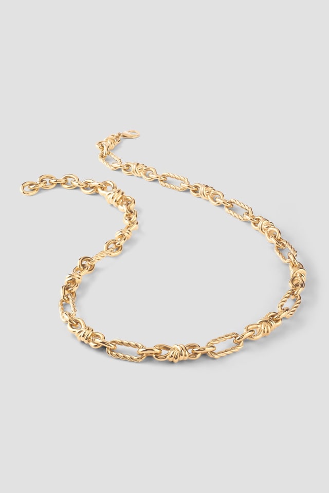Gold-Tone Knotted Necklace