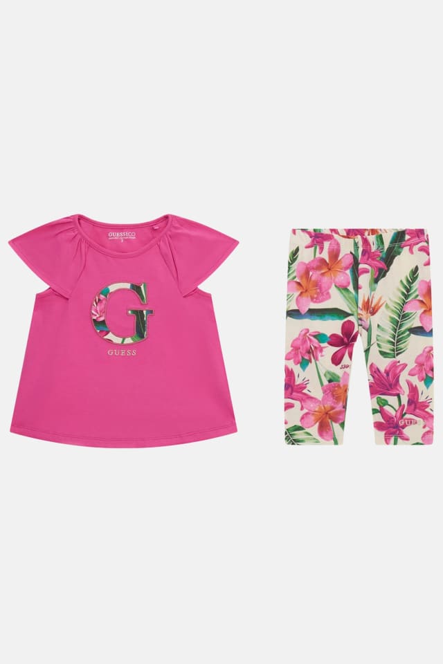 Tropical Floral Tee and Leggings Set (2-7)