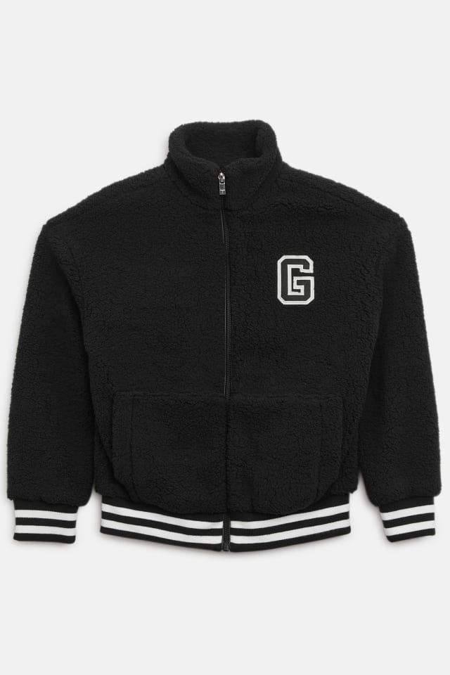 Faux-Fur Varsity Jacket (7-16)