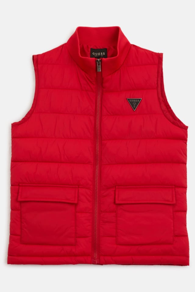 Logo puffer vest