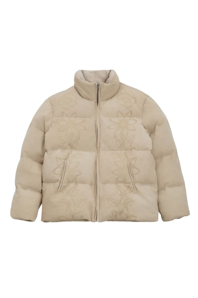 GUESS® Suede Puffer Jacket