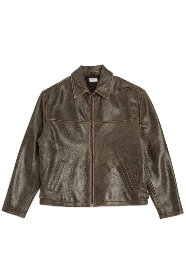 GUESS® Cracked Leather Jacket
