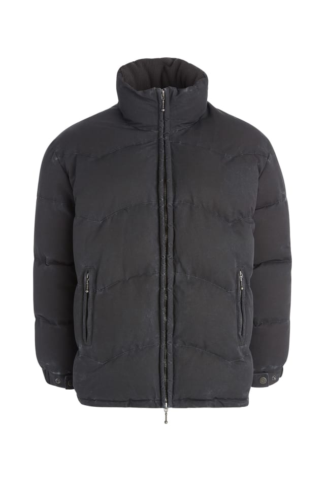brushed twill puffer