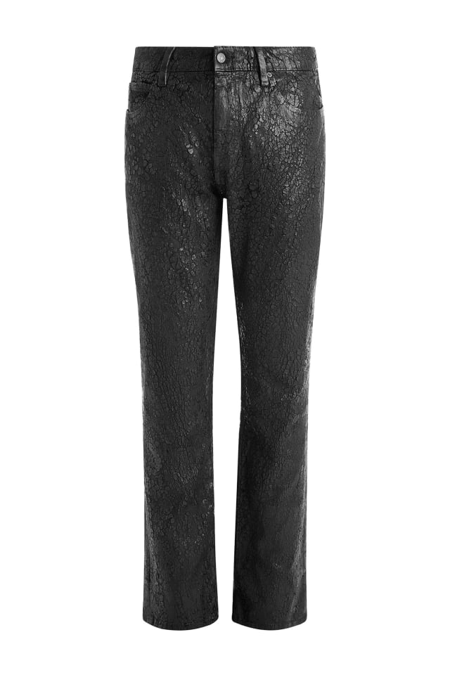peeled flare jeans