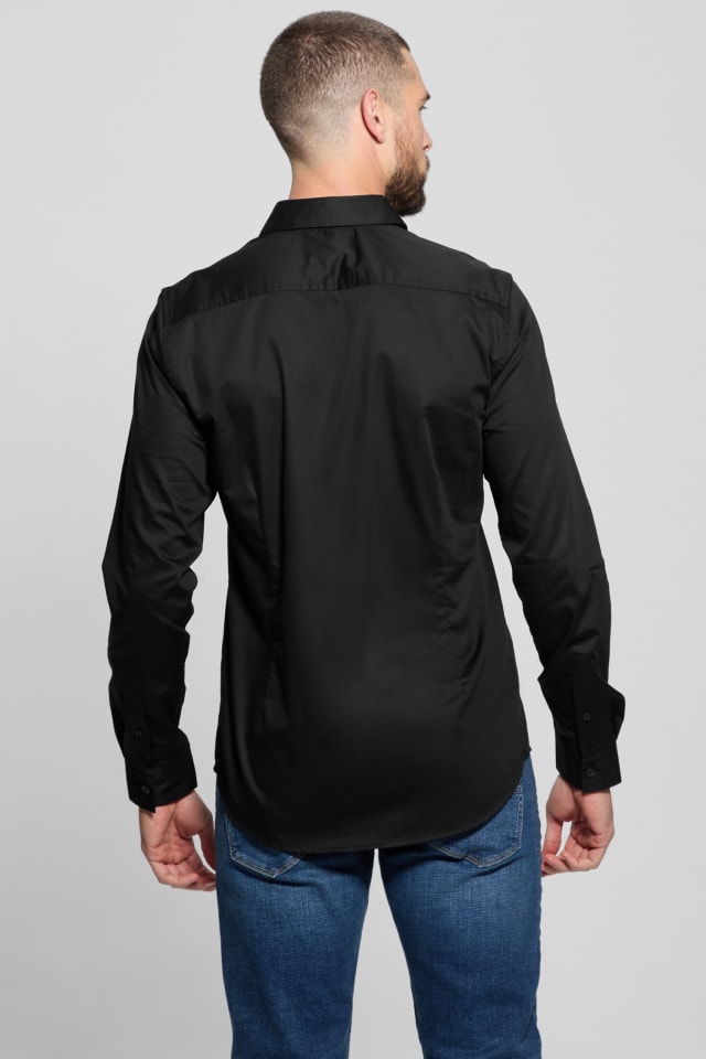 guess men's dress shirts Amazon.com: GUESS Mens Long Sleeve Regal Shirt, Jet Black, Small : GUESS:  Clothing, Shoes & Jewelry