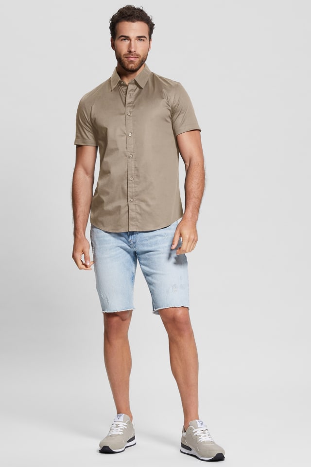 Luxe Stretch Short-Sleeve Shirt