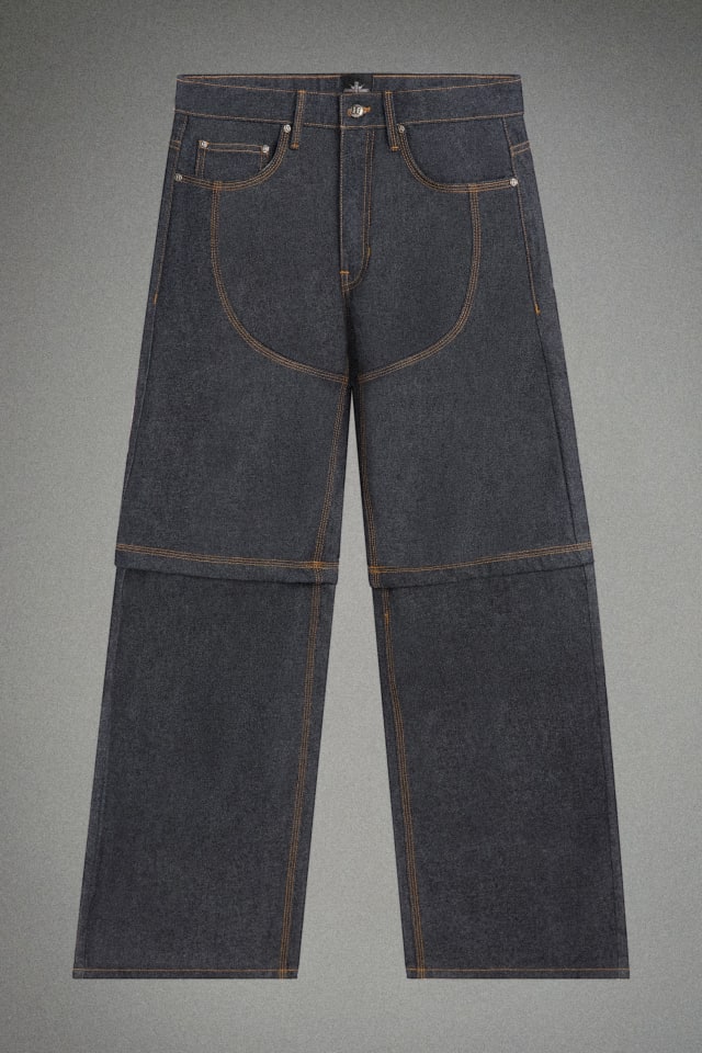 GUESS® HARDSTONE Zip-Off Raw Denim Jeans
