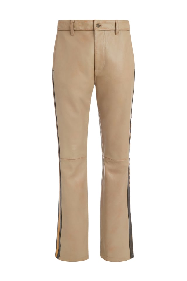 leather moto pant