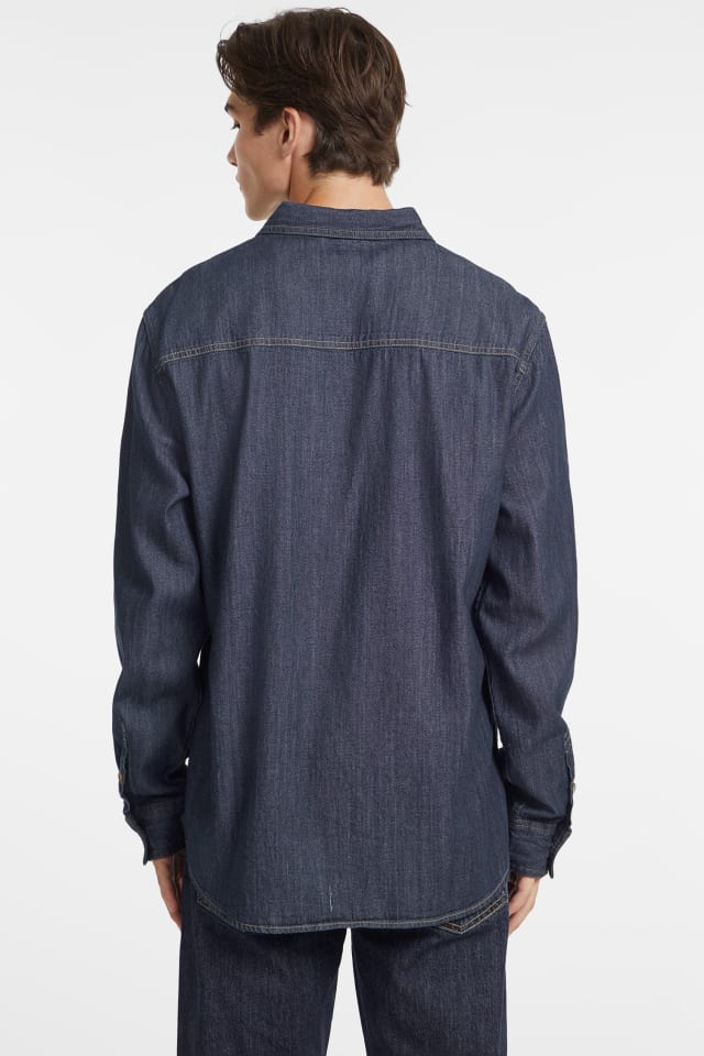 GUESS® Classic Long-Sleeve Denim Shirt