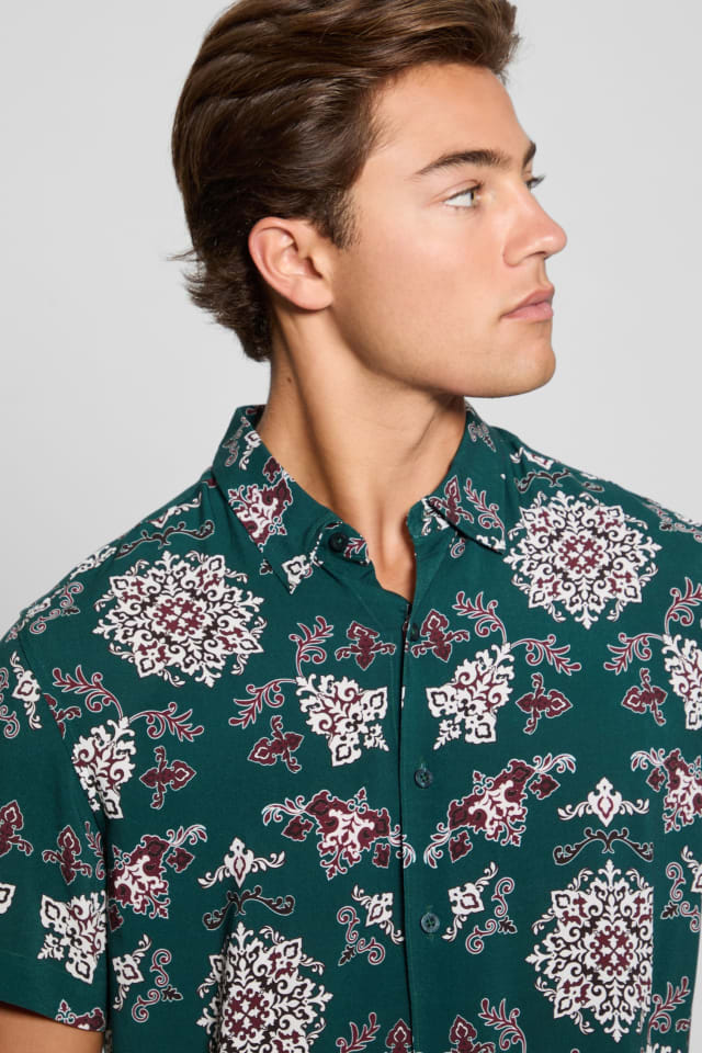 Chemise cachemire en rayonne &eacute;co