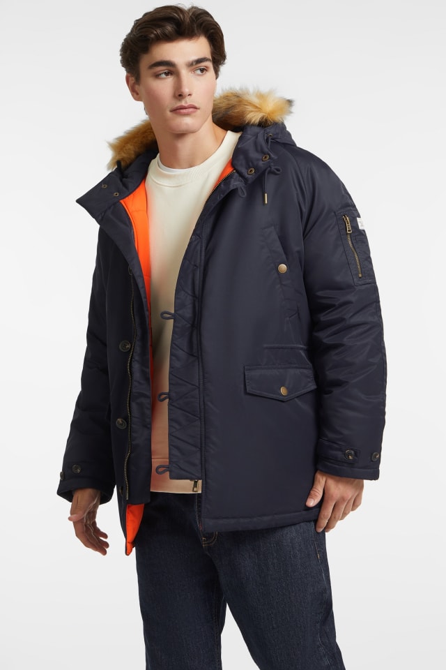 Hooded Nylon Parka Men | GUESS Jeans®