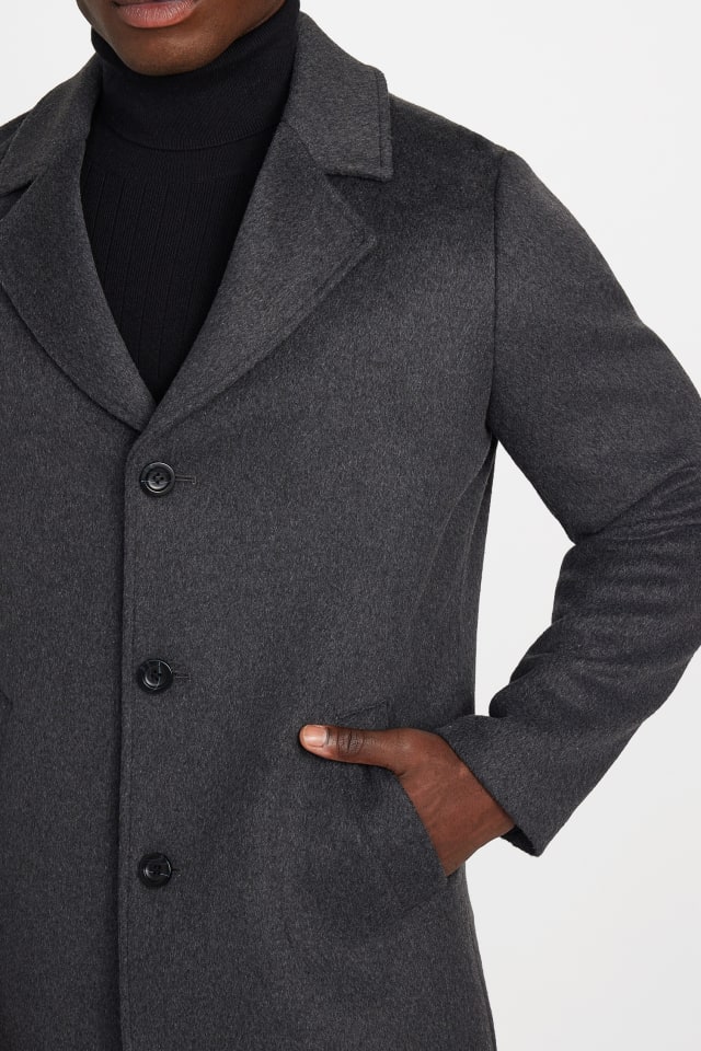 GUESS® Eco Wool-Blend Fitted Coat Men