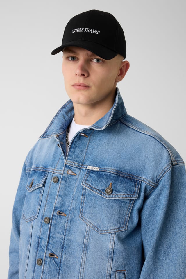 Eco GUESS Jeans Logo Baseball Cap Men | GUESS Jeans®