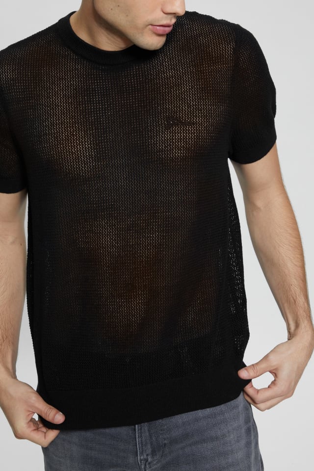 Eco Mesh Lenny Crewneck Tee