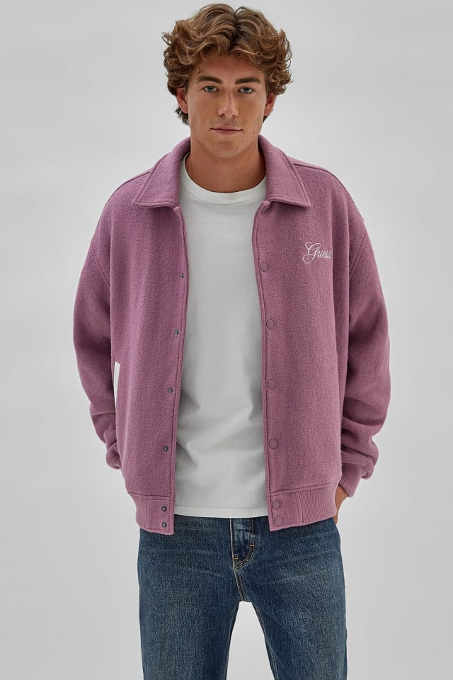 GUESS® GUESS Originals Wool-Blend Varsity Jacket