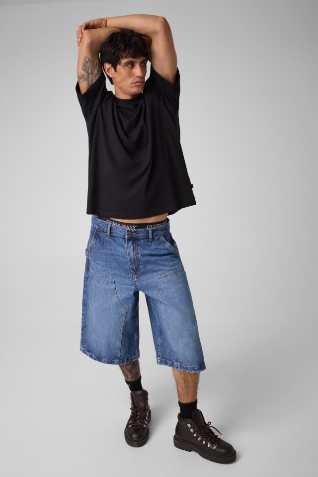 Embroidered Logo Tee Men | GUESS Jeans®