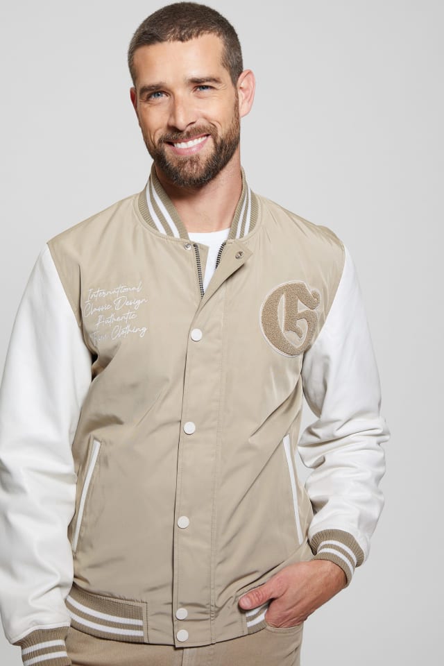GUESS® Color-Block Varsity Jacket