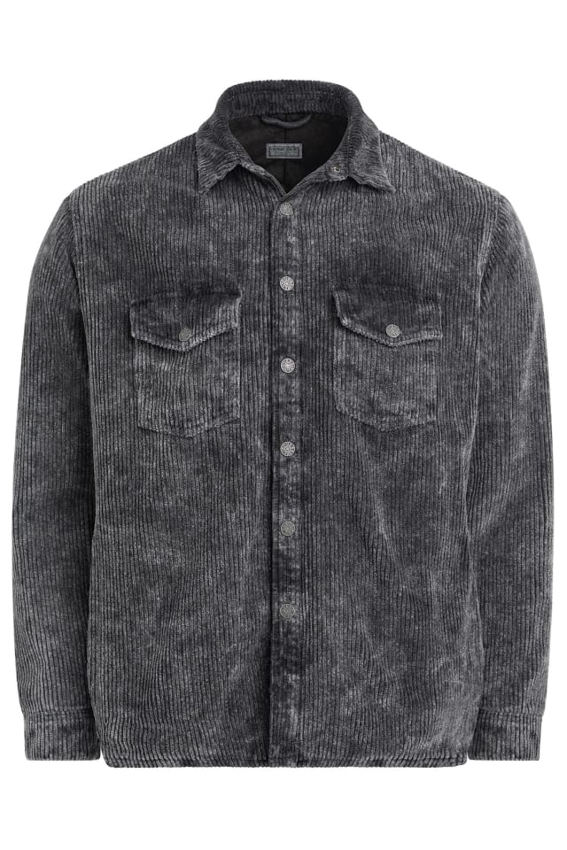 padded corduroy overshirt