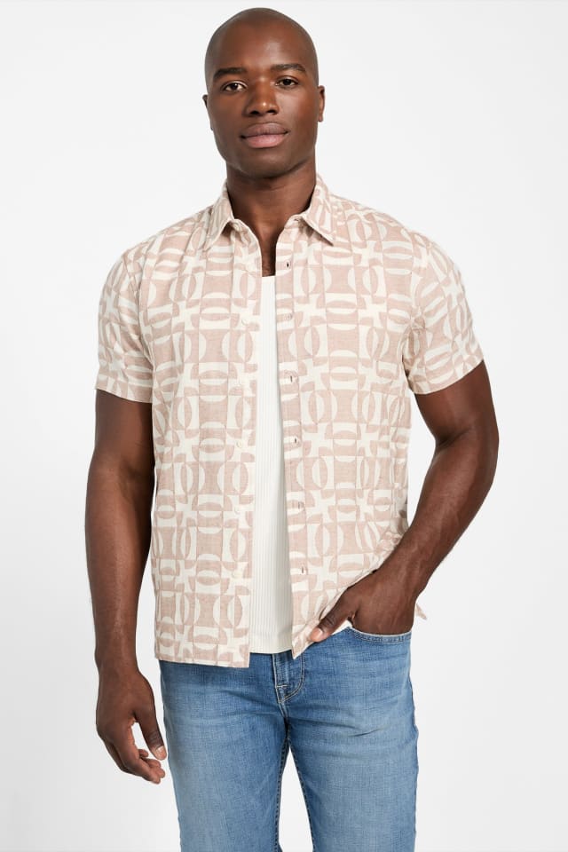 GUESS® Kendrick Geo Jacquard Shirt