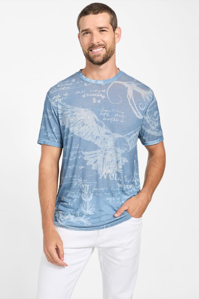 T-shirt de base au quotidien &agrave; message